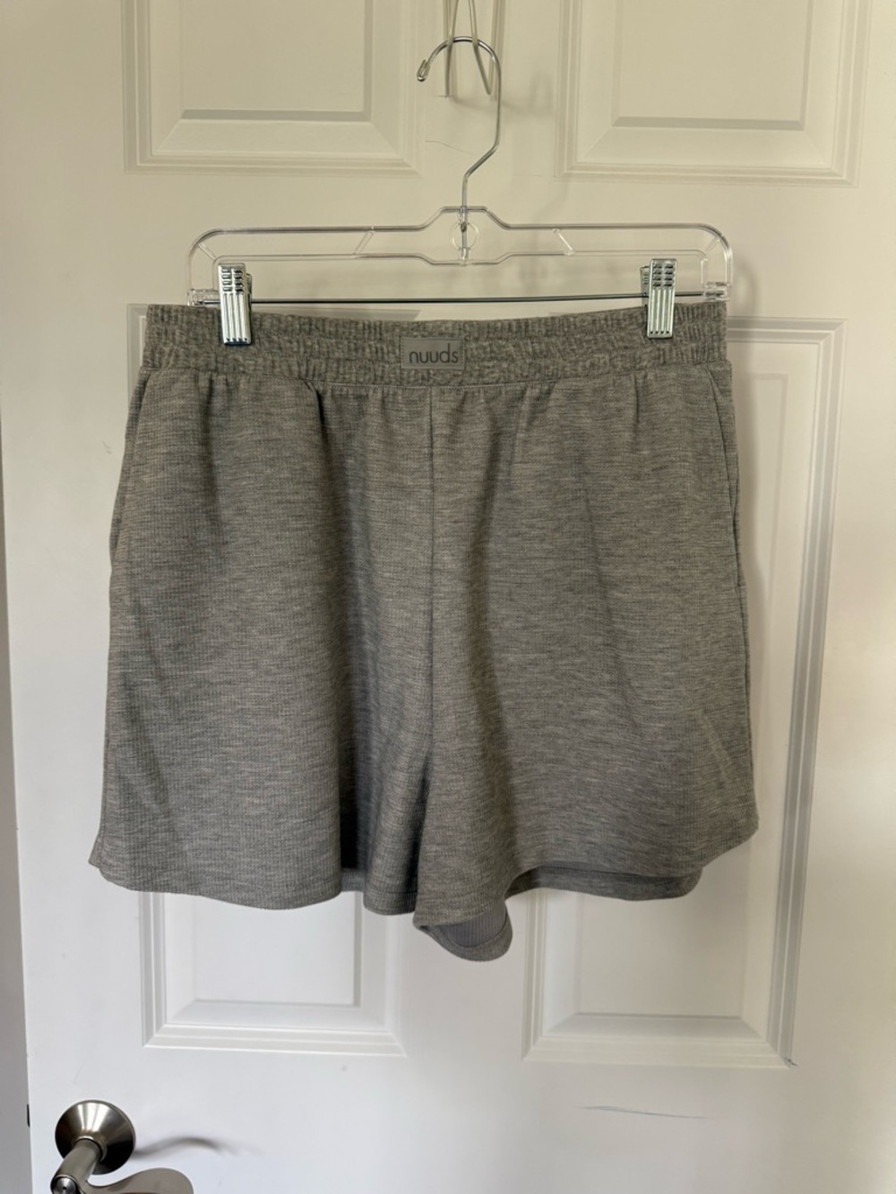 nuuds Gray Knit Athletic Lounge Shorts